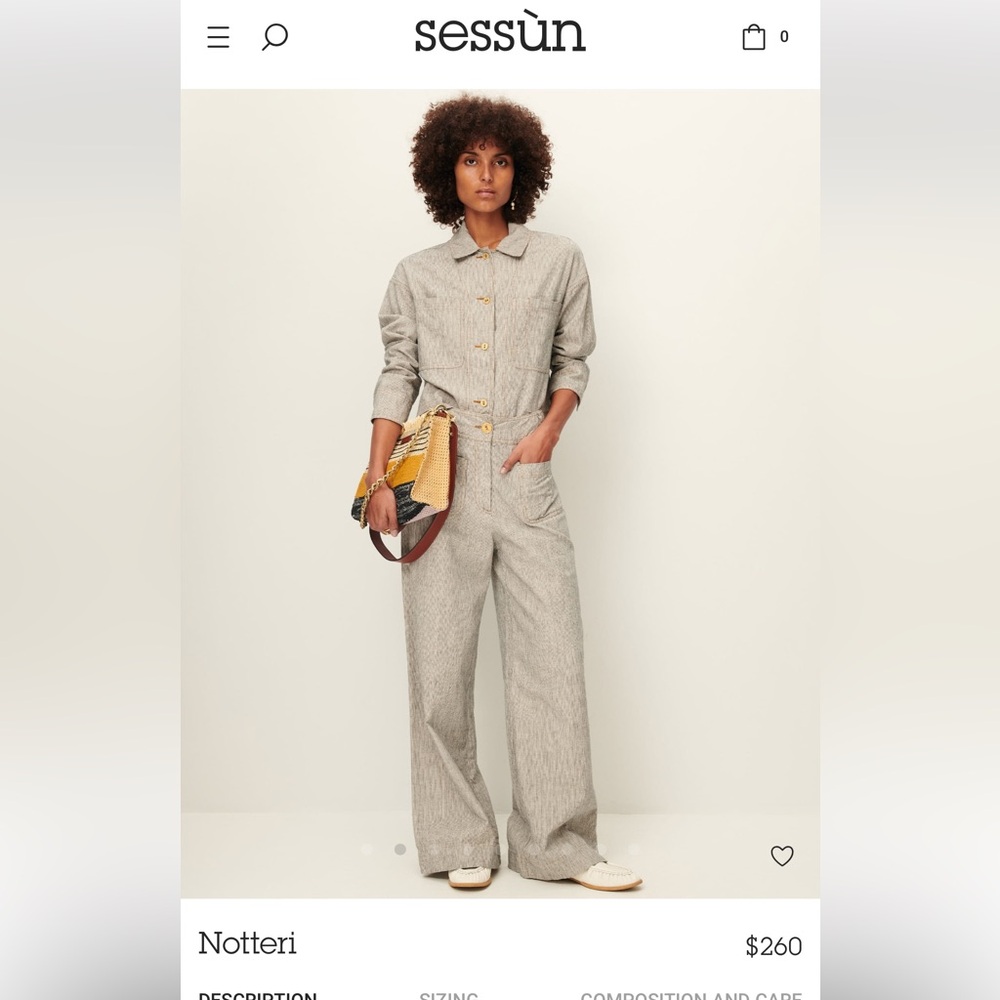 Never worn Sessùn linen pant suit